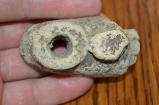 Very Unusual Pottery Foot Effigy Davidson Co,  Tennessee 2.  75 X 1 Neat Artifact