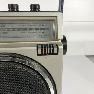 Vintage Panasonic RX - 1460 Mini Boombox AM/FM Tape Cassette Radio 2