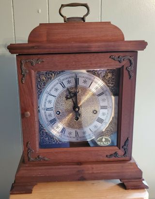 Vintage Hamilton Chime Mantle Clock West Germany 2 Jewels (not)