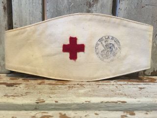 Ww1 French Red Cross Armband 1914 1918 Army Nurse