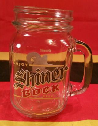 Shiner Bock - Mason Style Pint Beer Glass Jar - Spoetzl Brewery – Shiner,  Texas