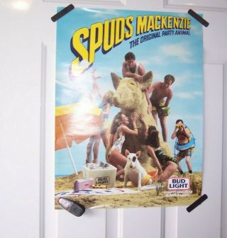 Vintage Spuds MacKenzie Poster 1980 ' s 