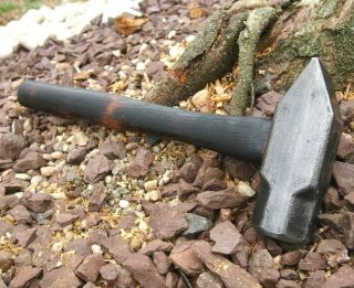 2.  5lb Blacksmith " Cross Pein " Forging Knife Hammer Anvil Blade Vintage