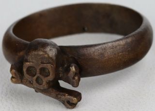 Ring Skull & Bones Ww1 Wwi Or Ww2 Wwii Special Force Shock Troops Assault Trench