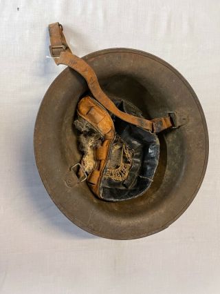 Wwi Us Army M1917 Doughboy Helmet With Liner & Chinstrap