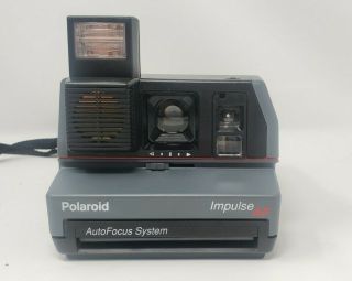 Polaroid Gray Impulse Autofocus 600 Film Camera AF System Vintage Portable 1980s 2