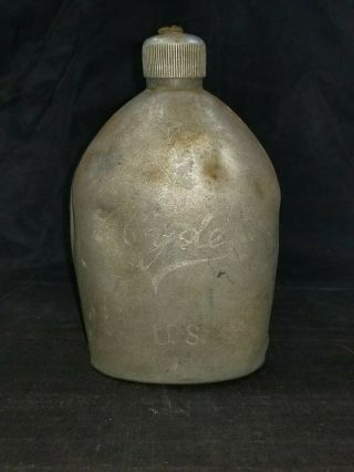 Wwi Us Army Canteen With Trench Art See Pictures And Description
