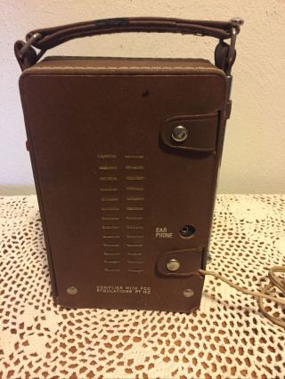 Vintage GE Model P977E Portable Two Way Radio AM - FM Solid State 3