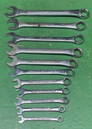 Vintage Sk Tools 11pc Mm Combination Wrench Set Forged Alloy Made In Usa