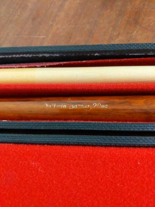 Vintage Dufferin Banner 20 oz Two Piece Pool Cue Red Maple Leaf plus Case 3