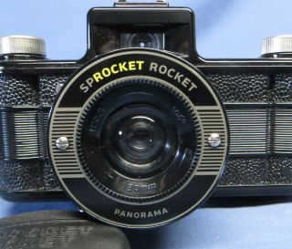 Vintage Sprocket Rocket 35mm Panoramic Lomography Film Camera w/Manuals EXC 3