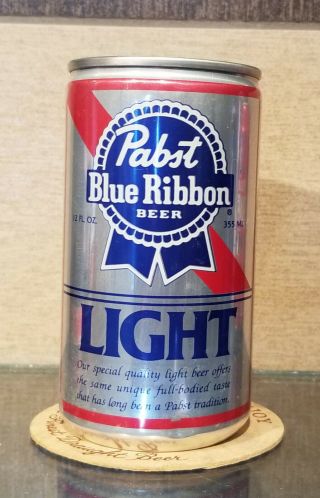 Bottom Open Aluminum Pabst Blue Ribbon Light Stay Tab Beer Can Milwaukee 4 City
