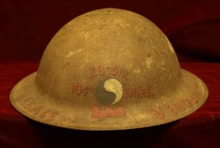 Ww1 P17/m1917 U.  S.  Doughboy Helmet 29th Div.  104th Engineer Battalion,  Named