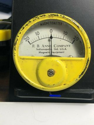 Vintage R.  B.  Annis Co.  Magnetic Equipment Magnetometer - 20 To,  20