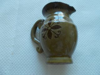 Hand crafted decorative ceramic mini vase,  pitcher,  bell.  Latvian design 3