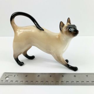 Royal Doulton Siamese Cat Kitten Cream Black Markings Hn 2660 Lg 5 " X 6 " Vintage