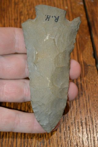 Large Archaic Dover Chert Benton Point Stewart Co,  Tennessee 4.  25 X 2 Well Made