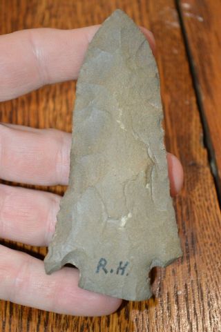 Large Archaic Dover Chert Benton Point Stewart Co,  Tennessee 4.  25 x 2 Well Made 2