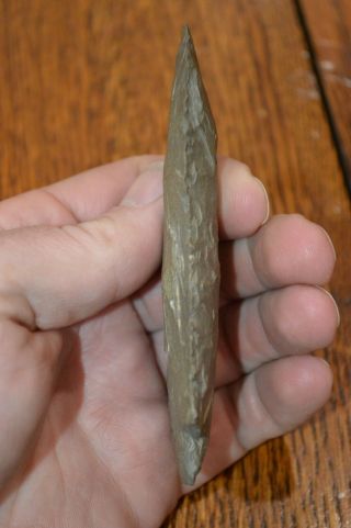 Large Archaic Dover Chert Benton Point Stewart Co,  Tennessee 4.  25 x 2 Well Made 3