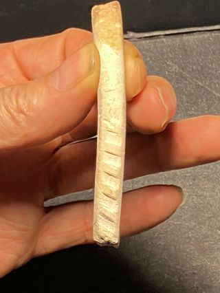 Native American Indain Great Plains Petrified Bone Flute Artifact Arrowhead 3