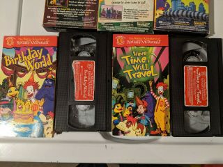 VINTAGE The Wacky Adventures of Ronald McDonald COMPLETE SET 1 - 5 VHS TAPES 3