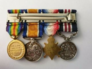 WW1 Military Medal (MM) miniature medal group 2