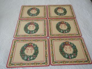 Pimpernel Place Mats 12 Days Of Christmas 12 " X 9 " Set Of 6 Made In England