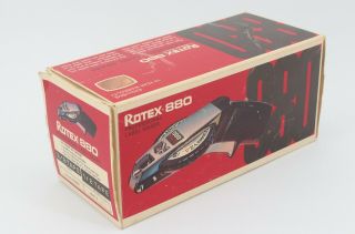 Vtg Avery Rotex 880 Professional Label Maker Heavy Duty Black Chrome Box