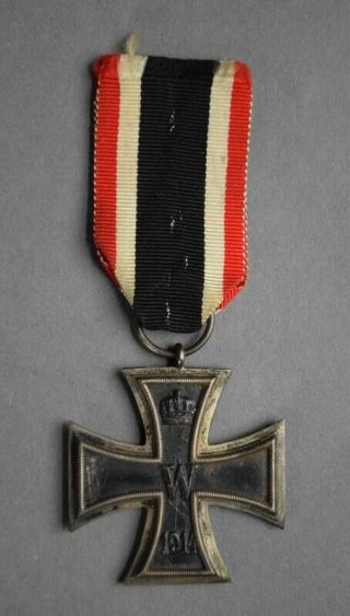 Wwi German Iron Cross Military Medal With Ribbon