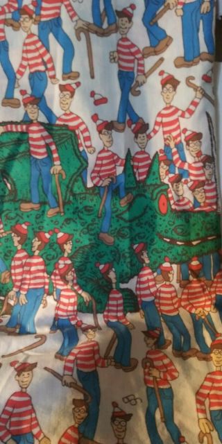 Where ' s Waldo? Twin Flat Sheet 1990 2