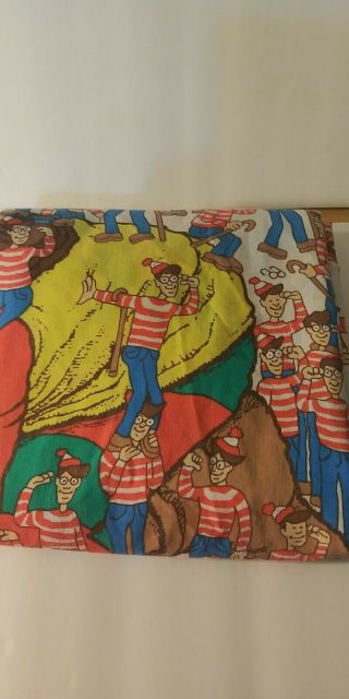 Where ' s Waldo? Twin Flat Sheet 1990 3