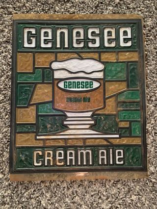Vintage Genesee Cream Ale Platic Sign