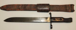 Ww1 Canadian Ross Rifle Bayonet Us Marked,  172nd Cef Scabbard C - Various Marks