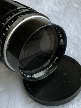2 LENSES Vintage CanonFlex - Canomatic lens R 135mm 2.  5 & 50mm 1.  8 2