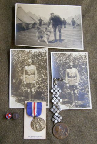 Wwi Medal And Picture Grouping Named