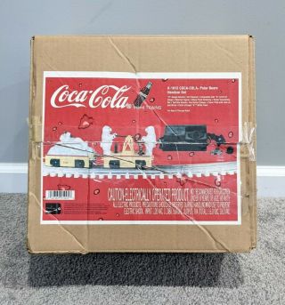 Vintage 1998 Coca - Cola Train Set O - Scale Polar Bear Handcar & Trailer K - 2625