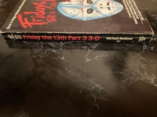 Friday the 13th Part 3 3D Michael Avallone Horror/Terror Vintage Jason Vorhees 3