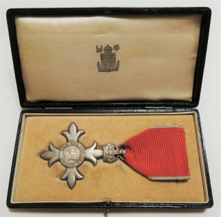 British Canadian Ww1 Ww2 Obe Mbe Member Order Of The British Empire Medal Civil