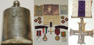 Ww1 Ww2 British Military Cross Medal Gallantry Grouping Rfa Artillery Captain