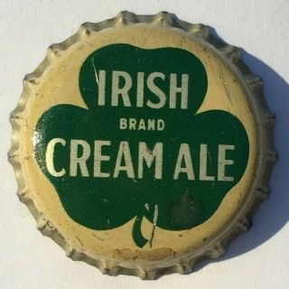 Irish Brand Cream Ale Beer Bottle Cap; 1955 - 60; Albany,  Ny; Cork