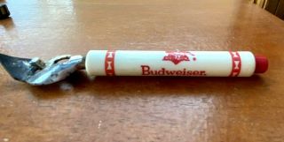 Vintage Budweiser Beer Bottle Opener - Red End