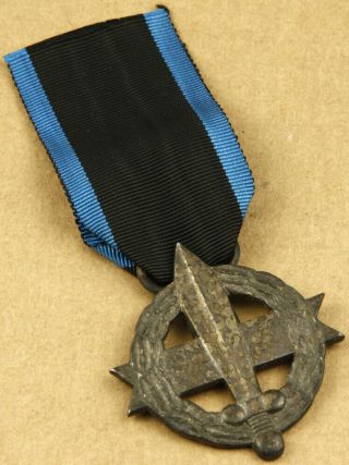 Greece 1916 - 1917 Wwi Silver War Cross Medal 45x49mm