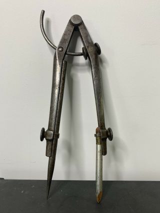 L.  S.  STARRETT No.  85 Extension Dividers,  Vintage Machinist Tool Athol,  Mass USA 2
