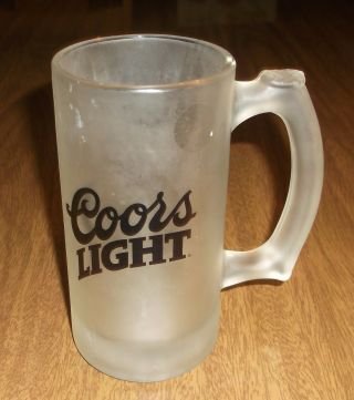 Older Coors Light Beer Frosted Beer Mug Cup - 5 1/2 "