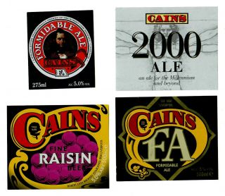 Beer Labels: 13 X Robert Cain Brewery,  Toxteth,  Liverpool