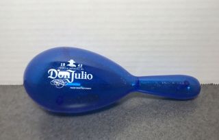 Don Julio Tequila Maraca Blue Plastic 1942 Musical Instrument Rattle Shaker