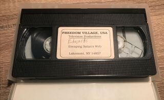 Escaping Satan’s Web VHS 80s Scare Freedom Village Vintage Dark Conditioning 3