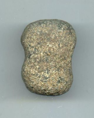 indian Artifacts - Fine 3/4 Groove Granite Hammerstone 3