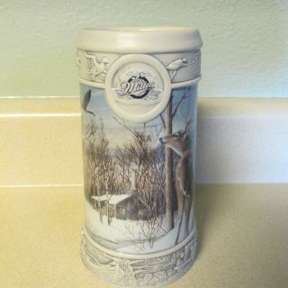 Miller Brewing Company 1998 Holiday Beer Stein Silent Sentinel By Kevin Daniel