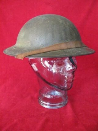 British WW1 Brodie Helmet w/ Full Liner & Chinstrap,  In Very 2